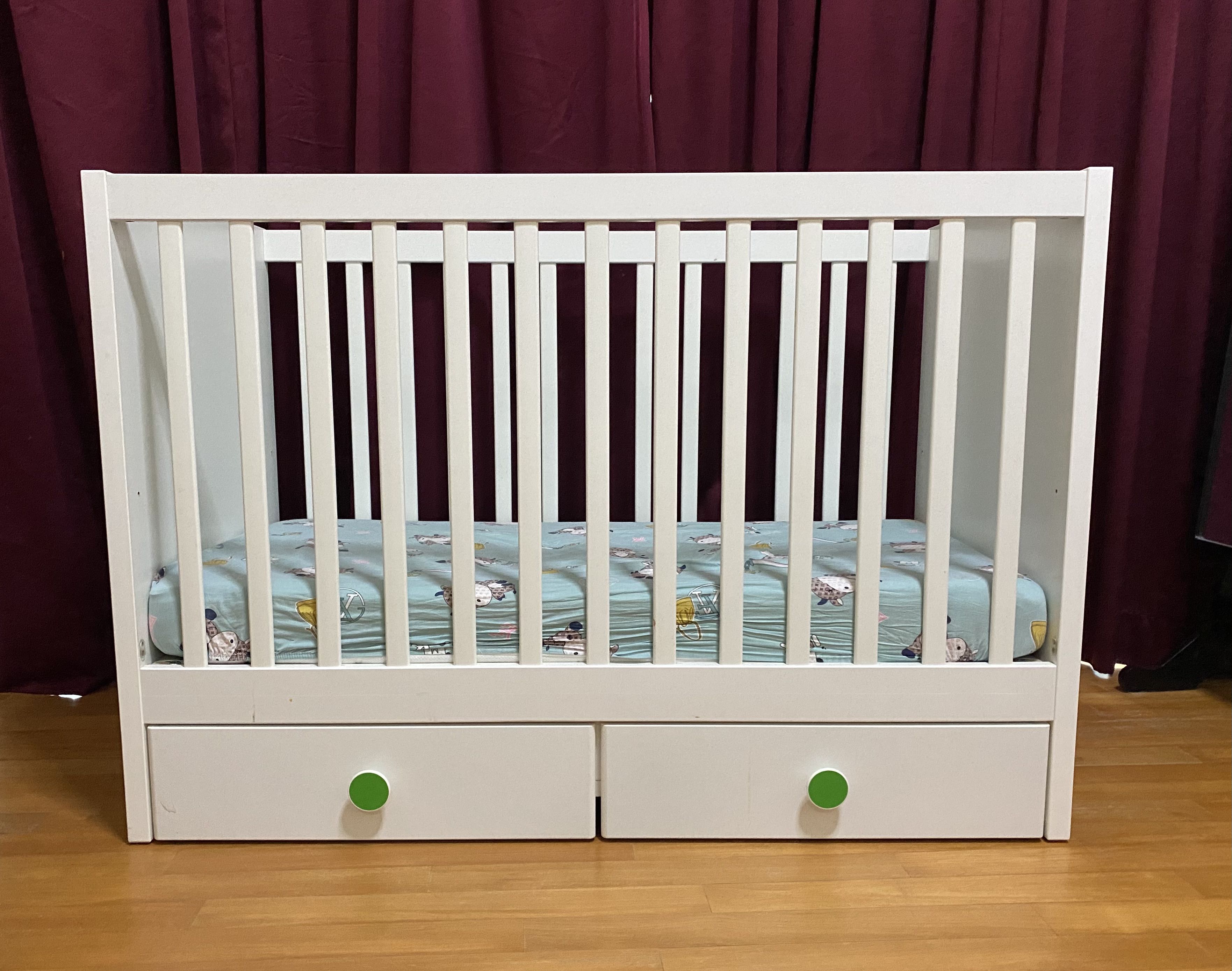 IKEA Gonatt crib, Babies & Kids, Baby Nursery & Kids Furniture, Cots & Cribs on Carousell