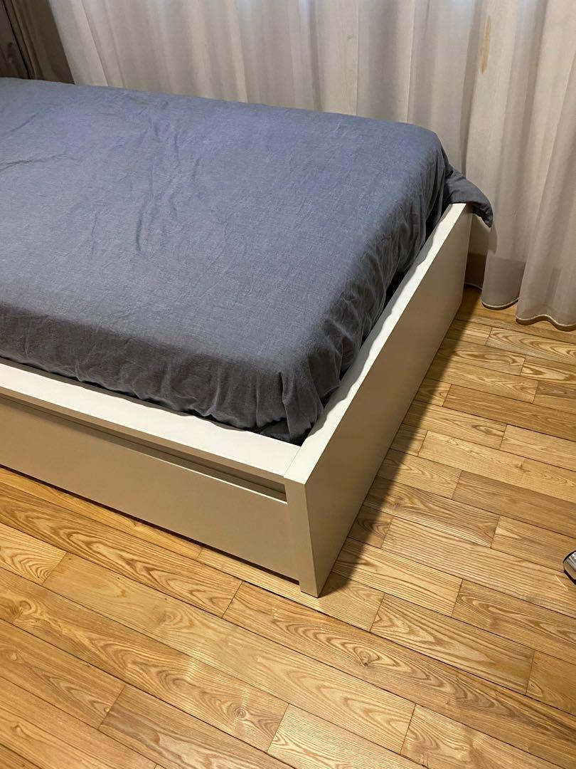 IKEA MALM BED SINGLE WITH DRAWERS, Furniture & Home Living, Furniture