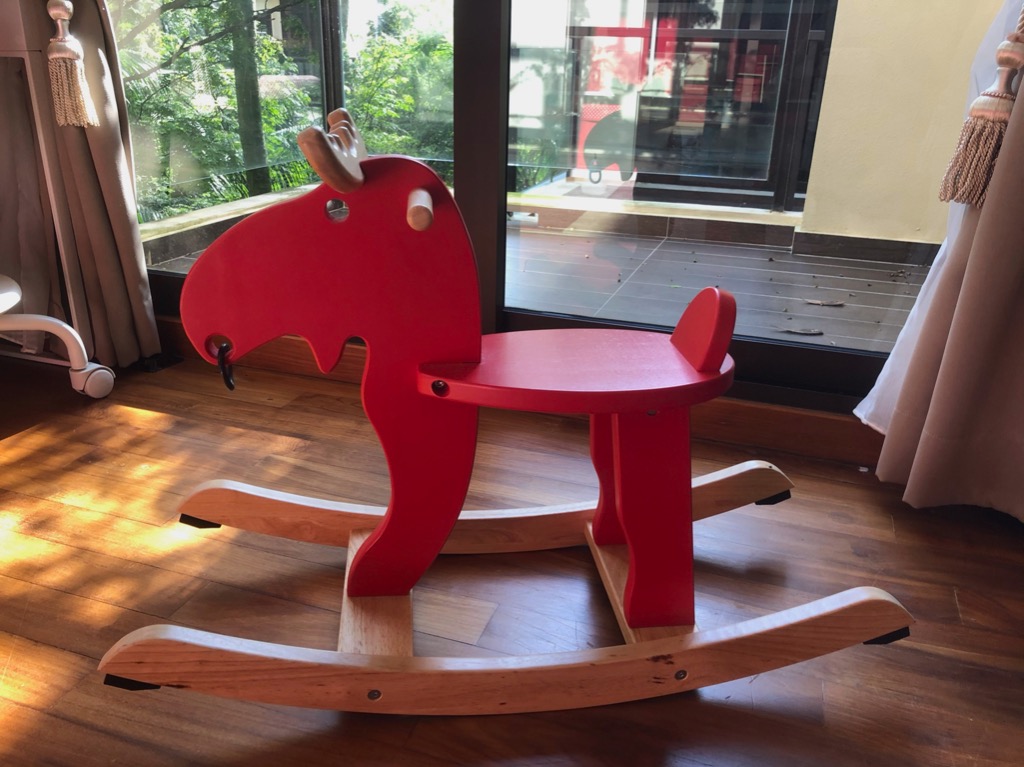 Ikea Rocking Moose, Babies & Kids, Infant Playtime on Carousell
