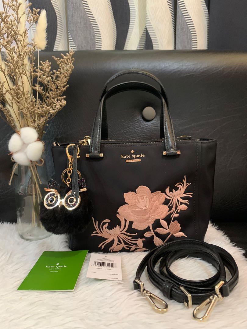 Kate Spade Mini Kona Flora Embroidered Bag