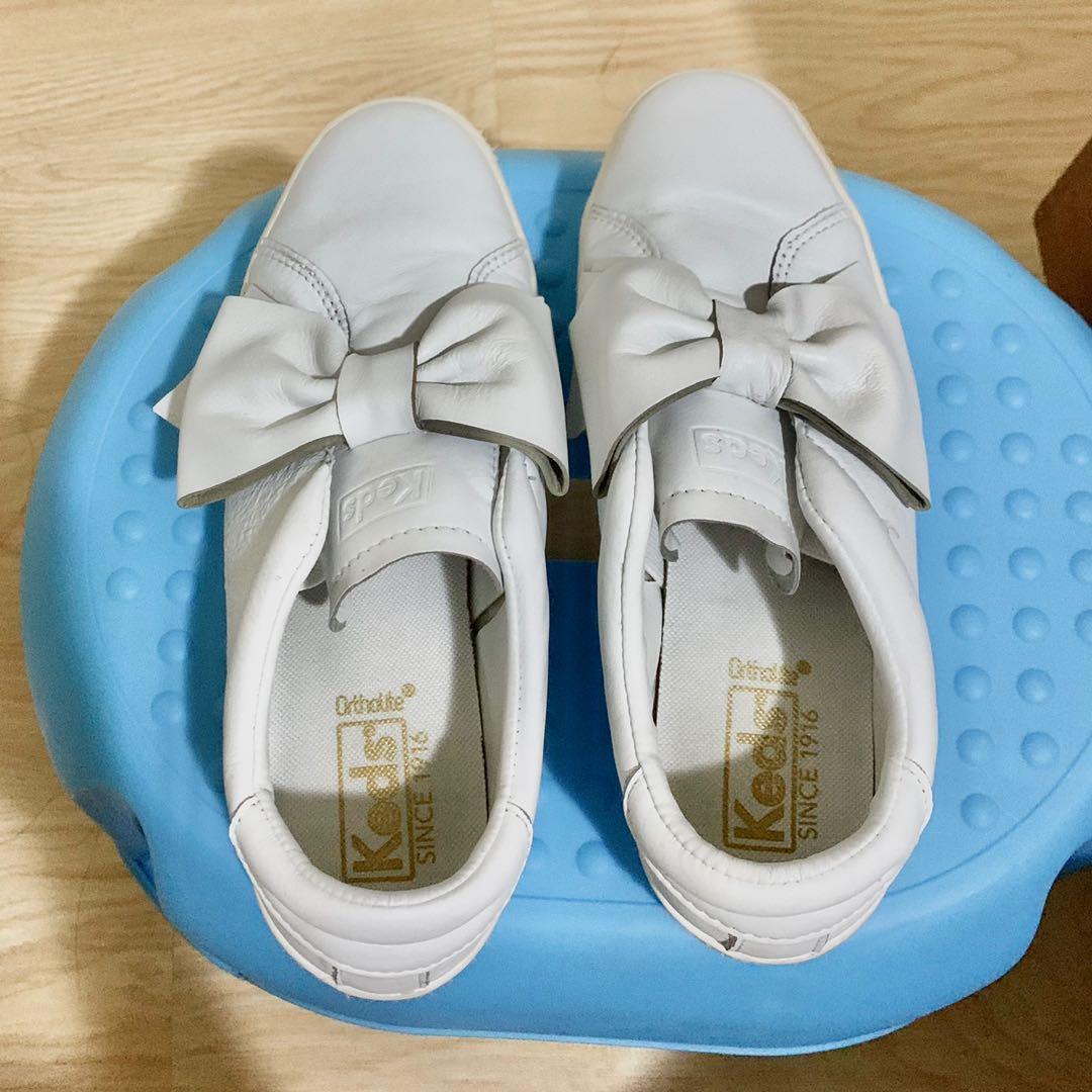 Keds ace bow leather best sale