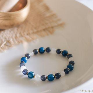 Kyanite +Moonstone + Lolite Bracelet