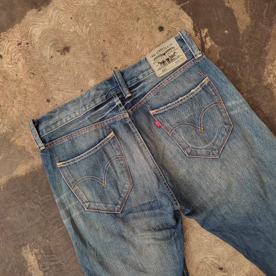 Levis 601 (size 34 ft 36), Fesyen Pria, Pakaian , Bawahan di Carousell