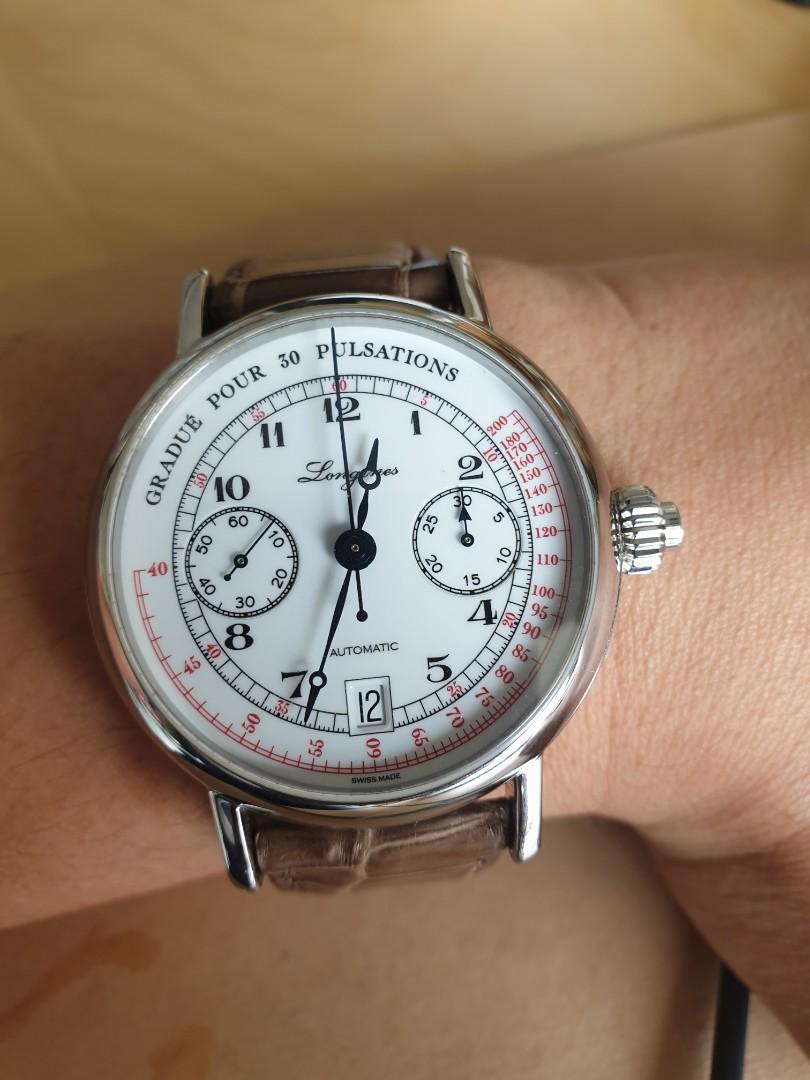 longines monopusher pulsometer