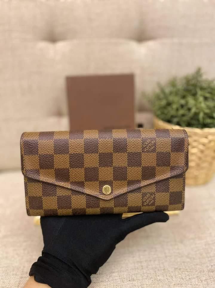 Authentic Louis Vuitton Sarah Wallet Damier Azur, Luxury, Bags & Wallets on  Carousell