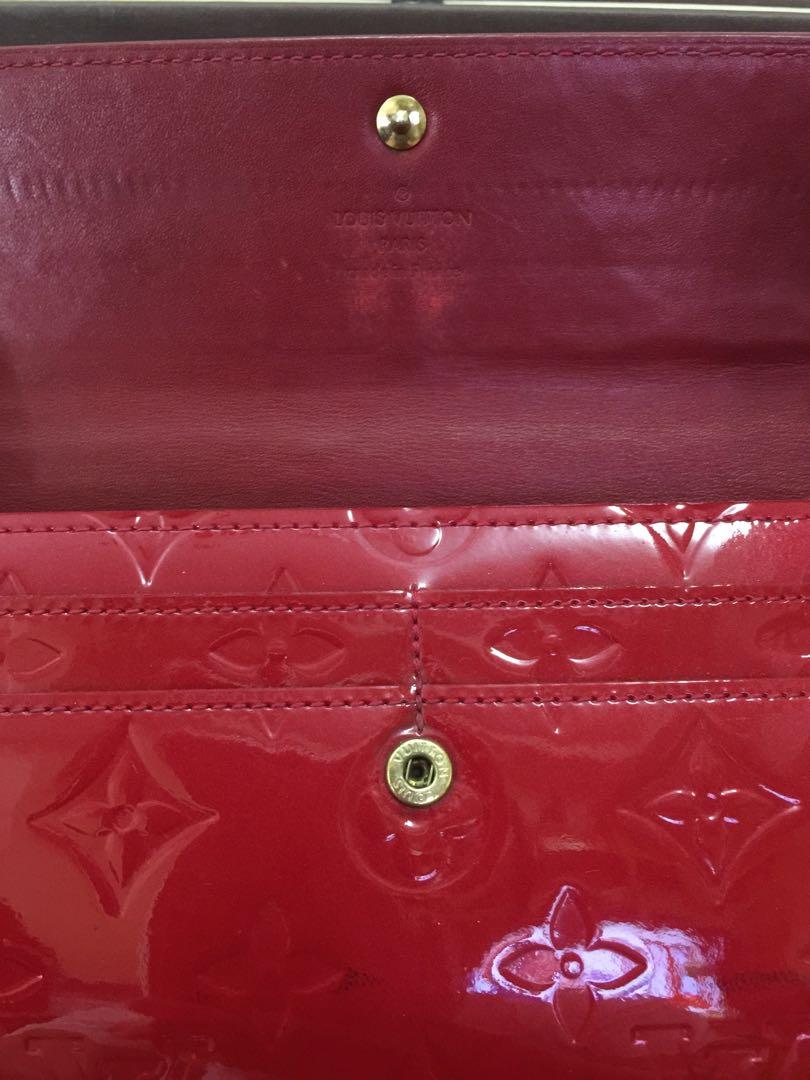 Louis Vuitton Red Monogram Vernis Chaine Wallet at Jill's Consignment