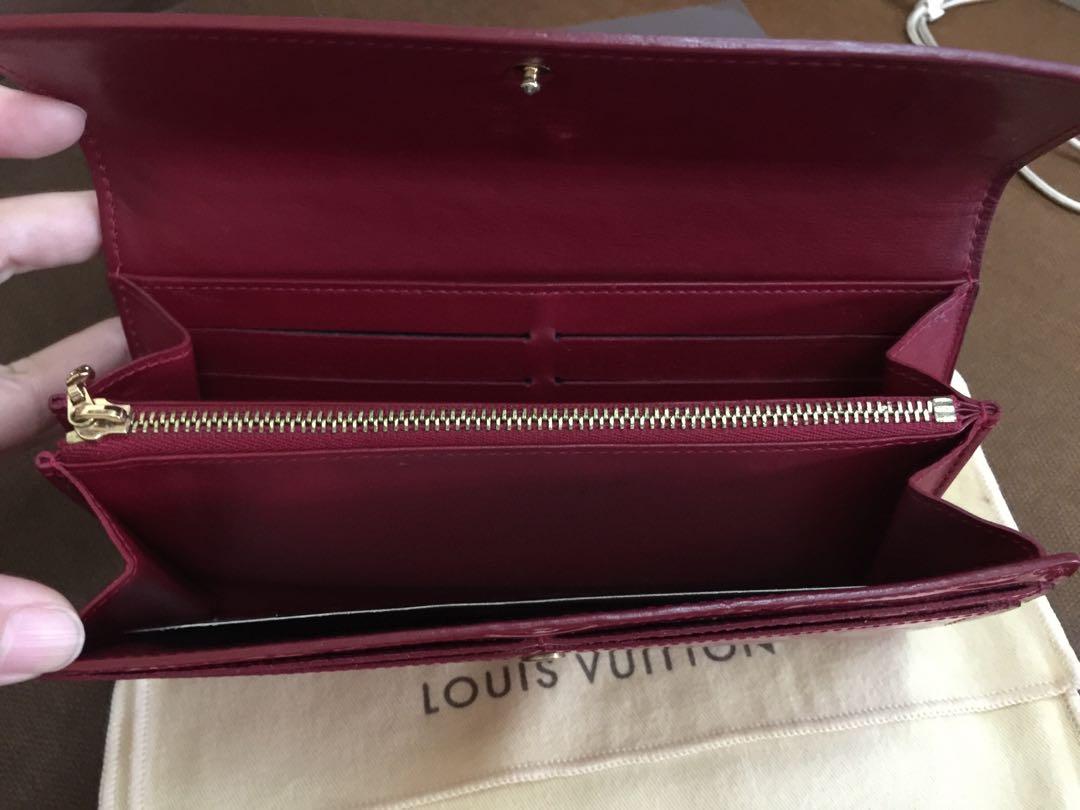 Louis Vuitton Red Monogram Vernis Chaine Wallet at Jill's Consignment