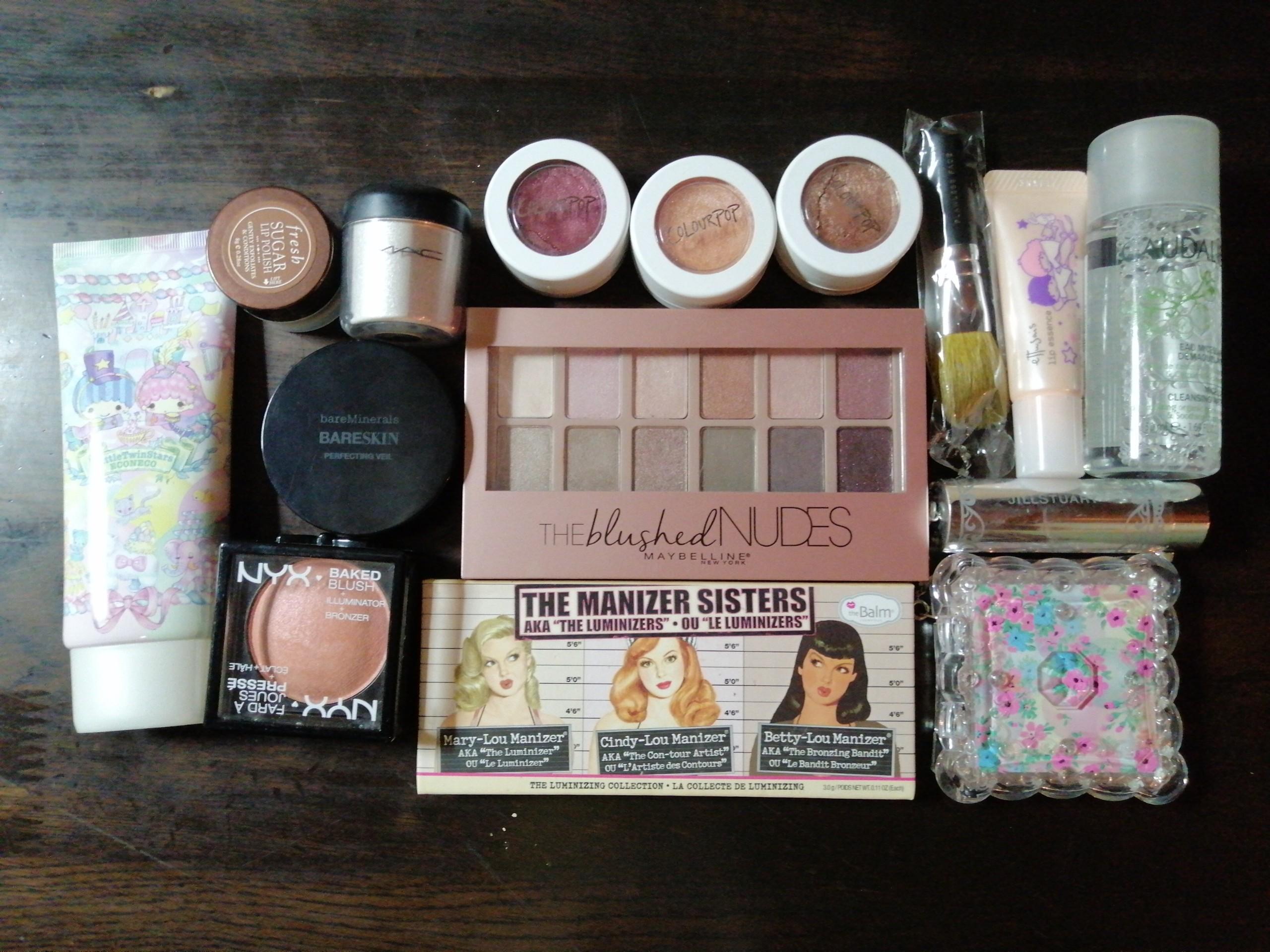 MAKEUP DECLUTTER (read description) (Category: Makeup) located in Floridablanca. Submitted by dreamcart (Listing ID 1093814996, Image 1). Description: Most of these are only used once, some are brand new and never been used. If you wish to buy a specific product, go on my profile and check my listings 🤗 You can haggle but still for a reasonable price 🤗 Price breakdown: The Manizer Sisters – ₱500 Maybeline The Blused Nudes –₱300 Colorpop Highlig