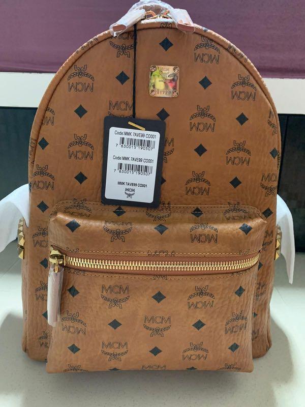 Mcm discount canvas backpack
