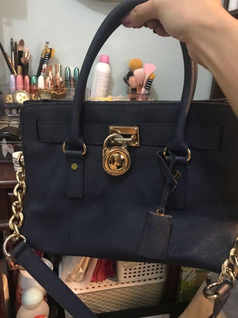 MICHAEL KORS HAMILTON SMALL BLUE