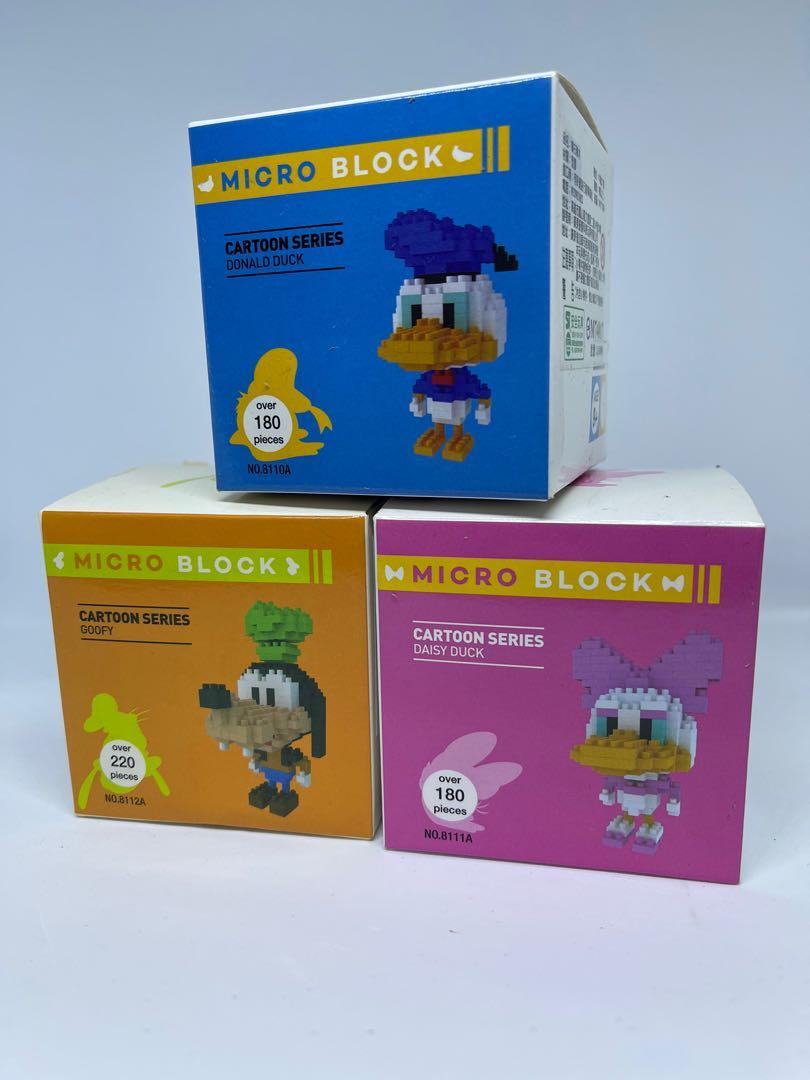 (3 in a set) Micro Block Cartoon Series, Hobbies & Toys, Toys & Games