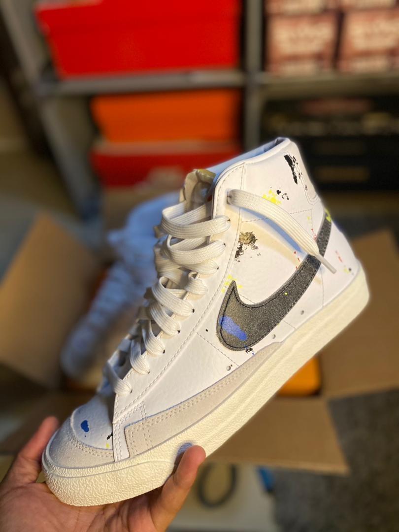 nike blazer paint