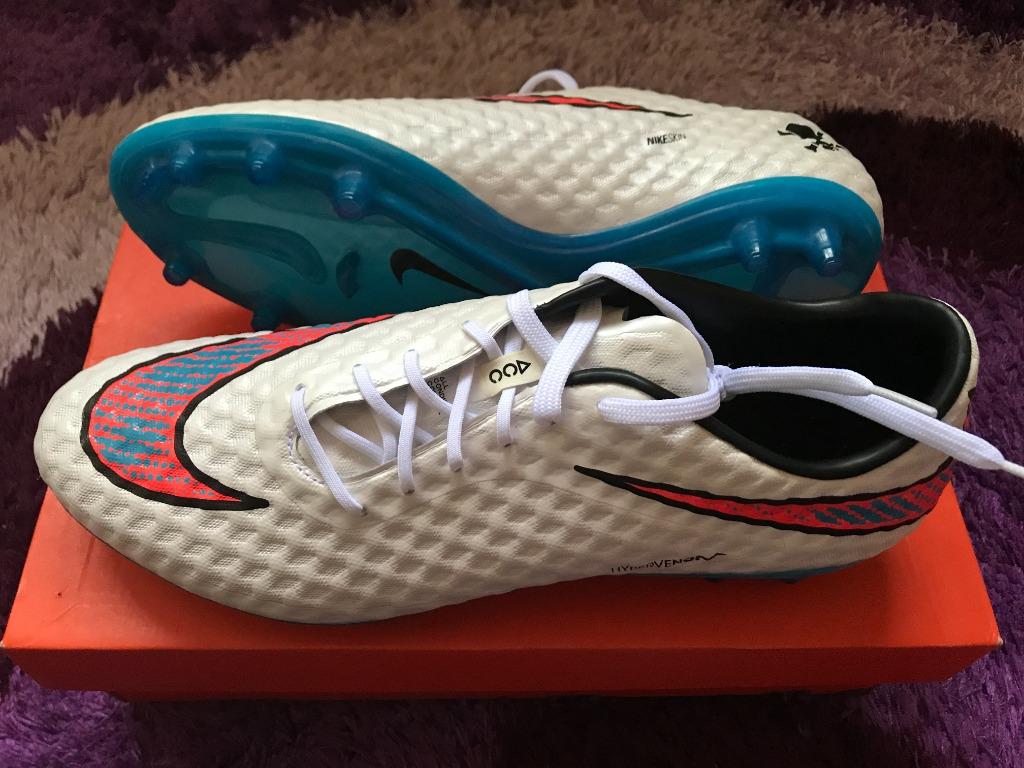 Nike hypervenom phantom fg soccer cleats (white/crimson/blue lagoon) hot sale