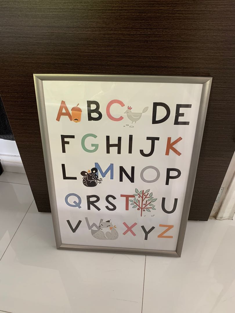 Nursery Alphabets Photo Frame, Babies & Kids, Baby Nursery & Kids