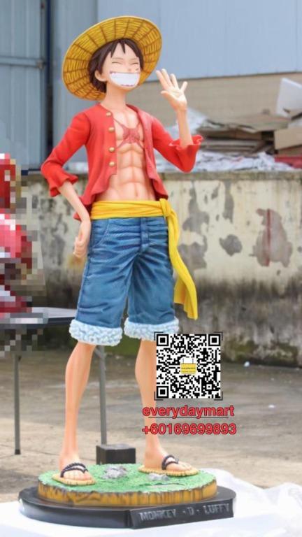 One Piece Monkey D Luffy Smiling 1 1 Scale Life Size Straw Hat Luffy Straw Hat Pirates Statues Action Figure海贼王 草帽微笑路飞 手办全身像1 1雕像手办摆件 Hobbies Toys Toys Games On Carousell