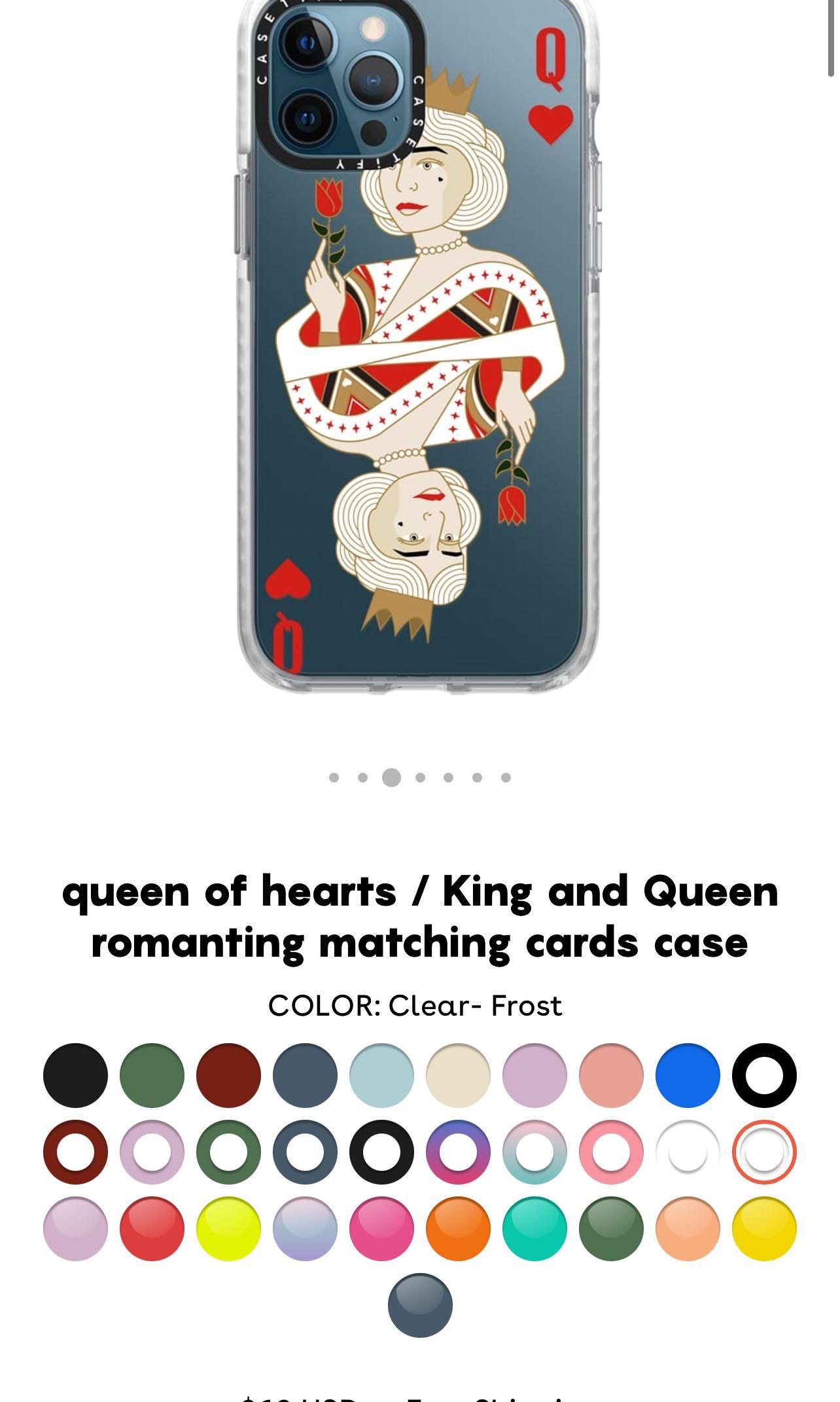 Ultra Bounce iPhone 15 Pro Max Case MagSafe Compatible - queen of hearts /  King and Queen romanting matching cards case