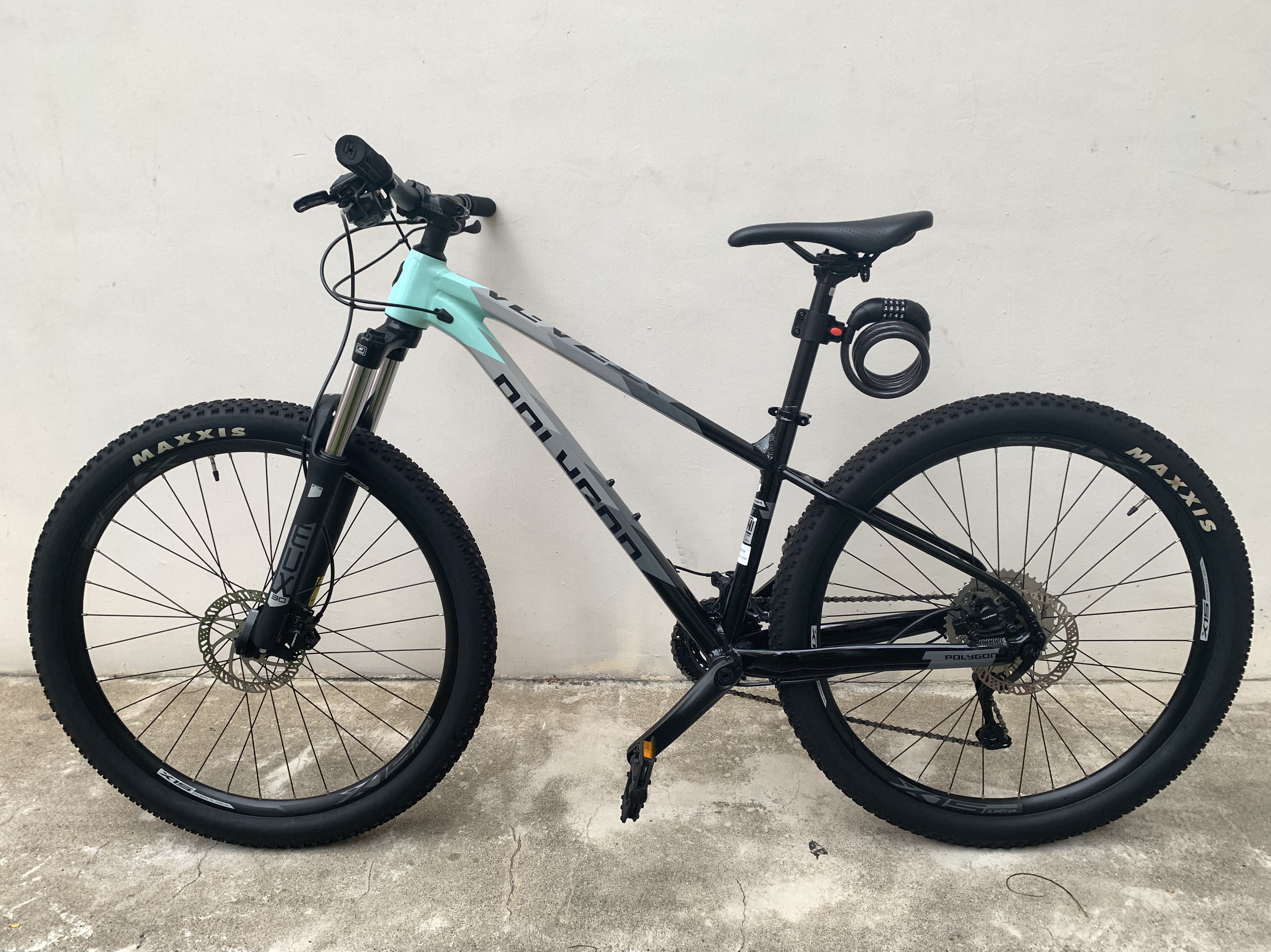 Polygon XTRADA 5 Hardtail Mountain Bike Green Grey 27.5 Small