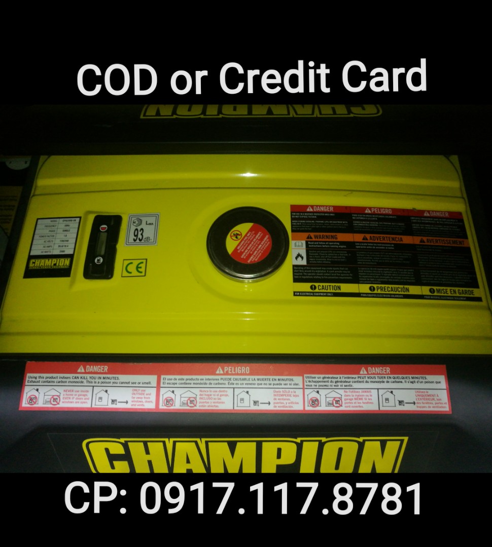 Portable Generator Power Electricity 220V 110V Champion Brand New