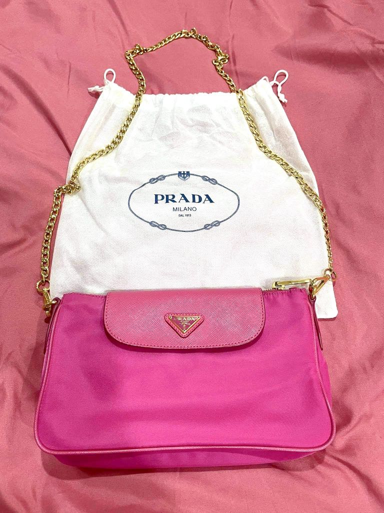 Prada sling bag hot sale pink