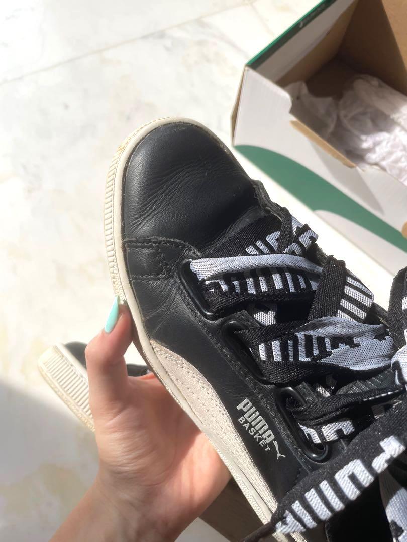 Puma basket clearance heart de wn's