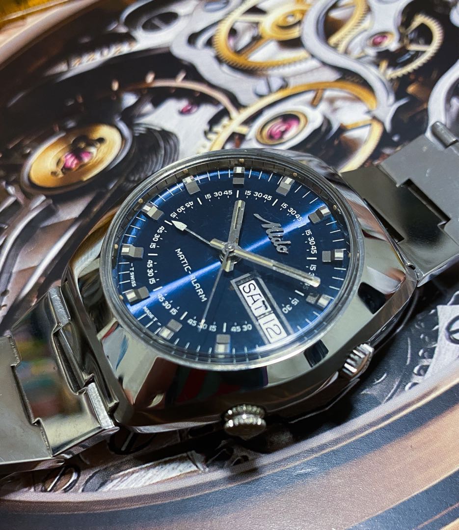 Rare vintage MIDO automatic matic alarm Mint Men s Fashion