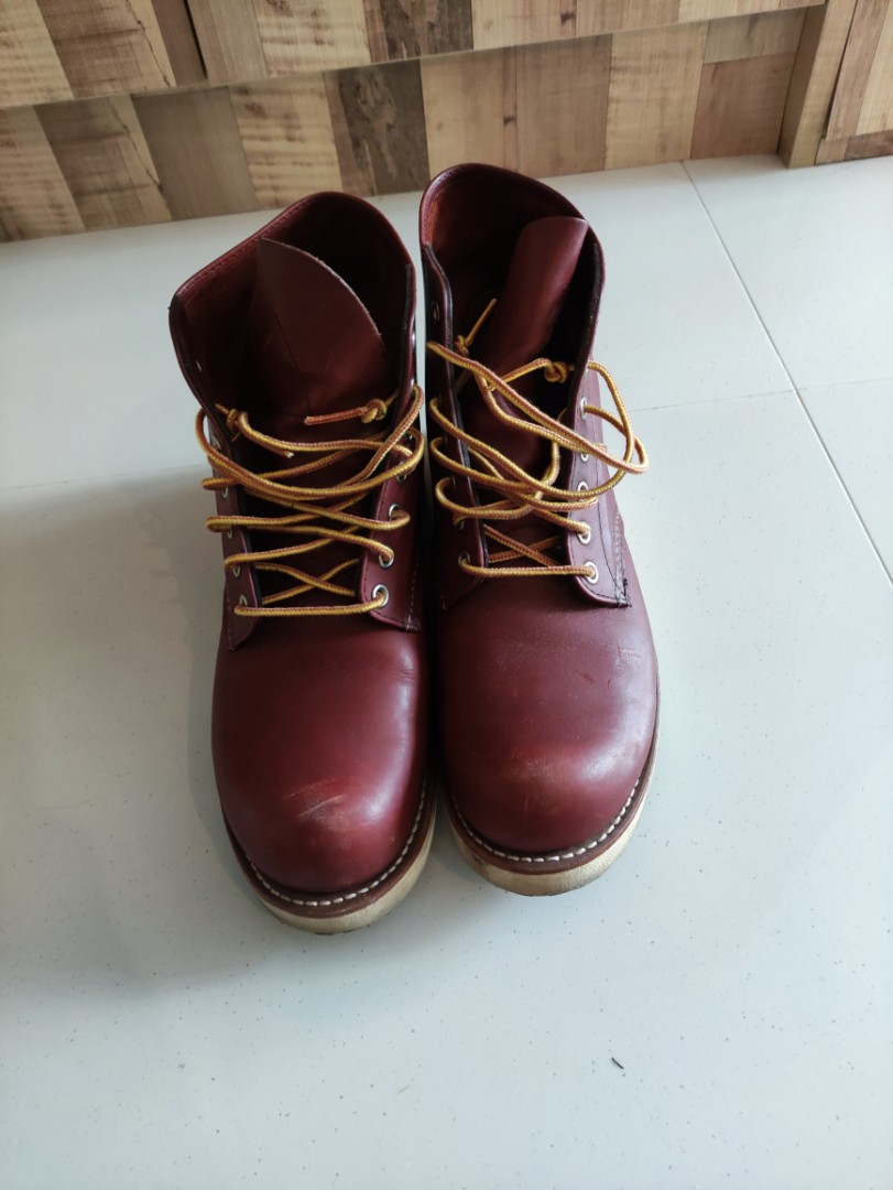 Redwing round toe work boots 9105, Men's Fashion, Footwear