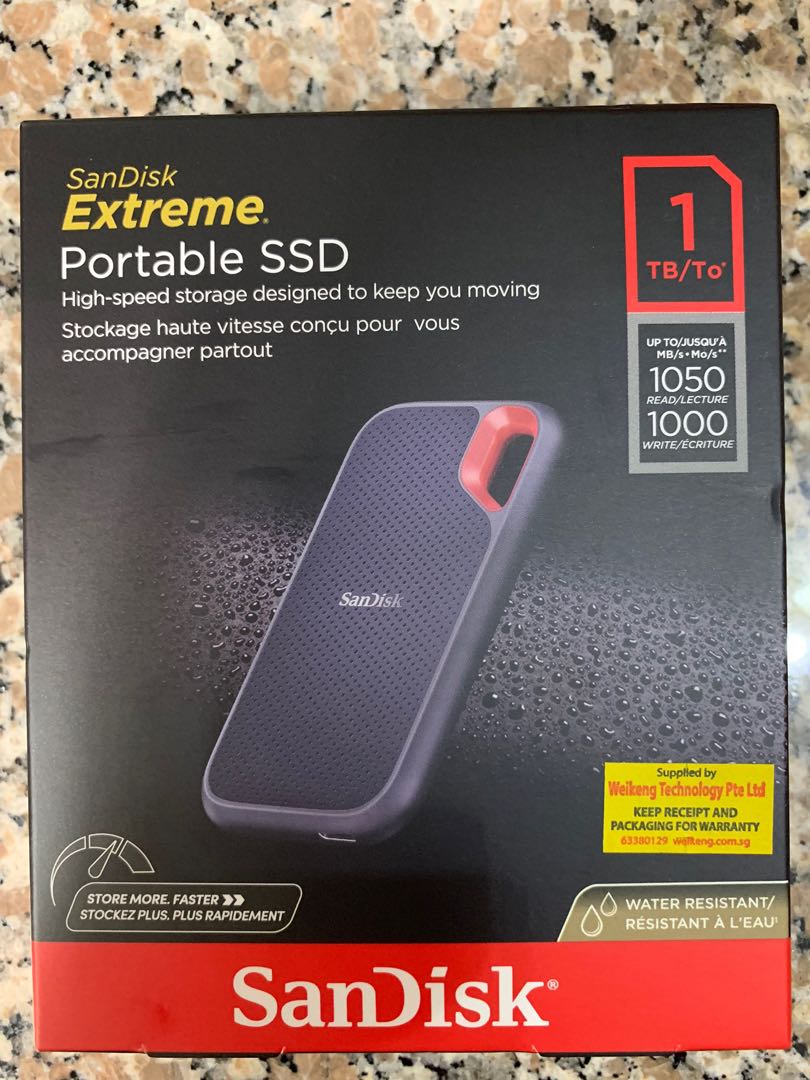 Een goede vriend tijdschrift zakdoek SanDisk Extreme Portable E61 1TB SSD V2 USB 3.2 Gen 2, Computers & Tech,  Parts & Accessories, Hard Disks & Thumbdrives on Carousell