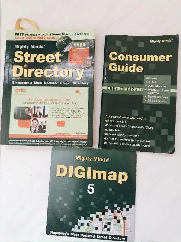 Singapore Street Directory 2008 Edition Free Digimap Consumer Guide Digital Street Directory Everything Else On Carousell