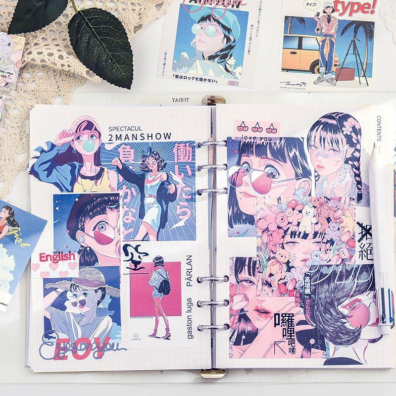 Scrapbook Kit - Cartoon Girl Journal Gift Box Set