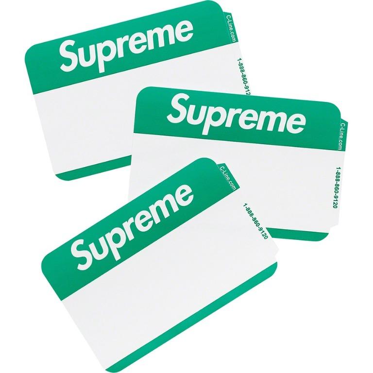 Supreme name shop tag