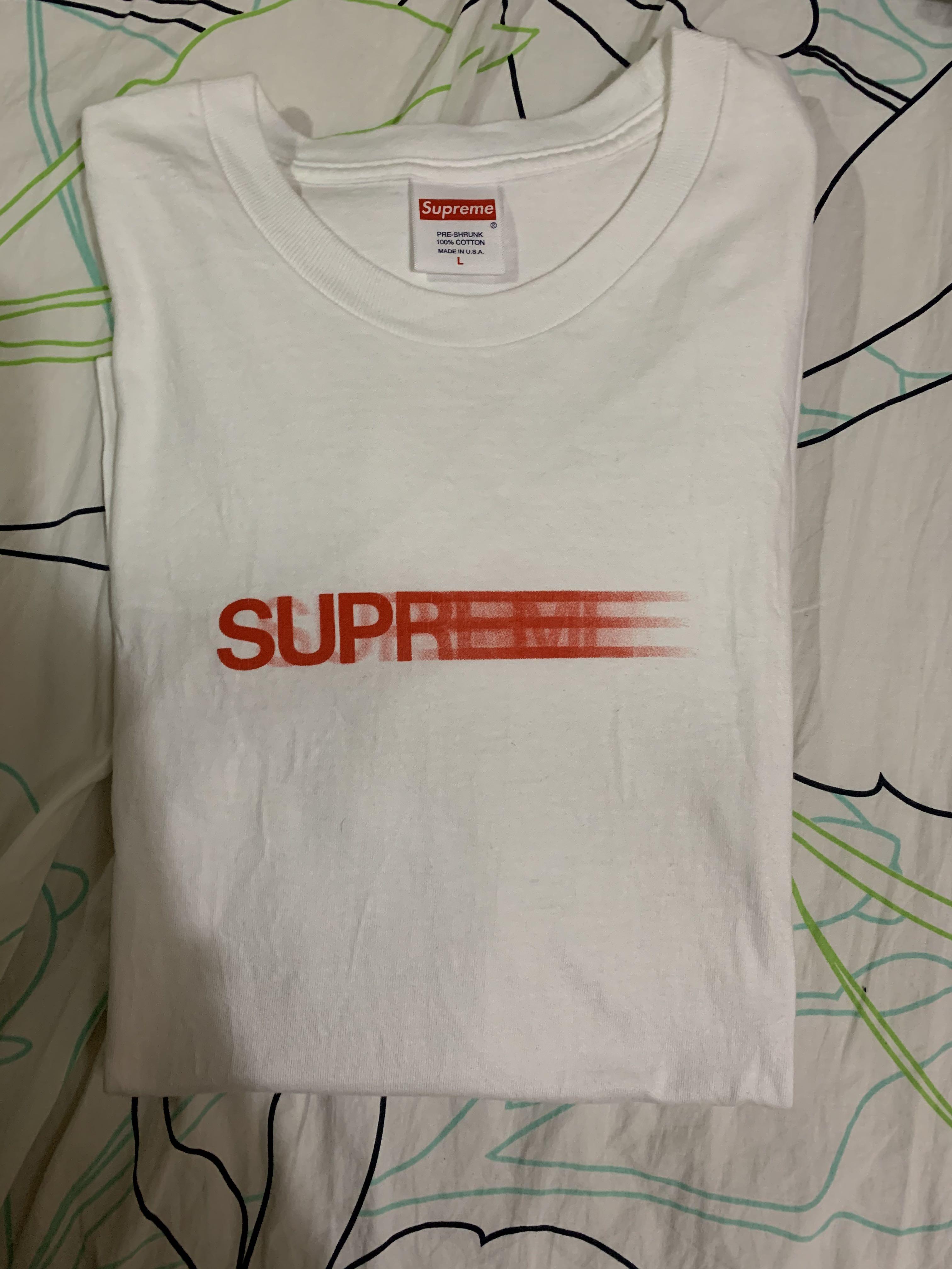 SUPREME MOTION LOGO TEE, 女裝, 上衣, T-shirt - Carousell