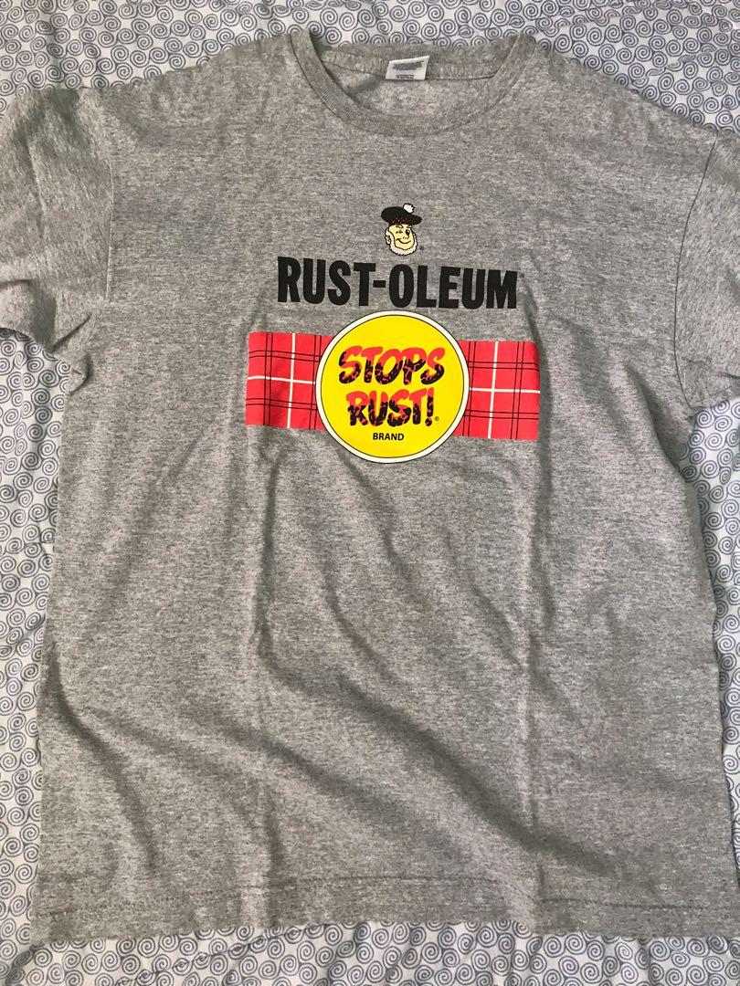 Supreme Rust Oleum tee Men s Fashion Tops Sets Tshirts