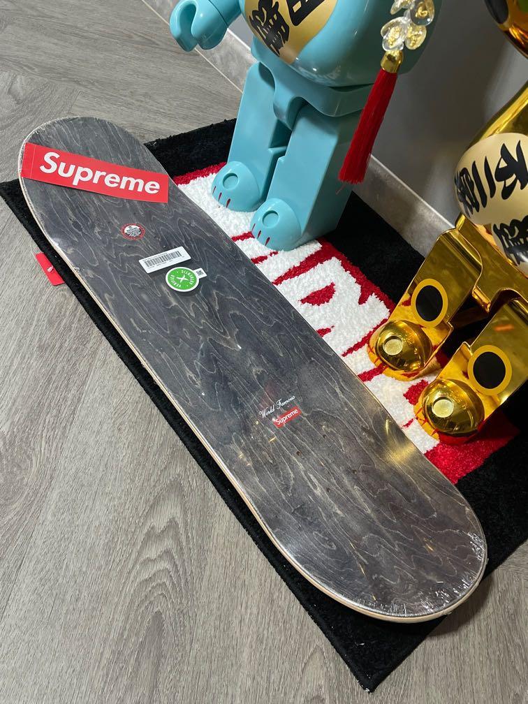 Supreme x Kaws - Red Chalk Box Logo Skate Deck – eluXive