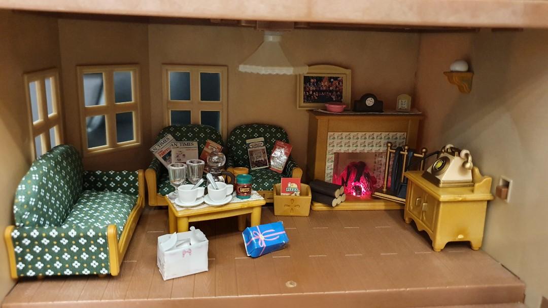 Sylvanian families comfy living room set sales