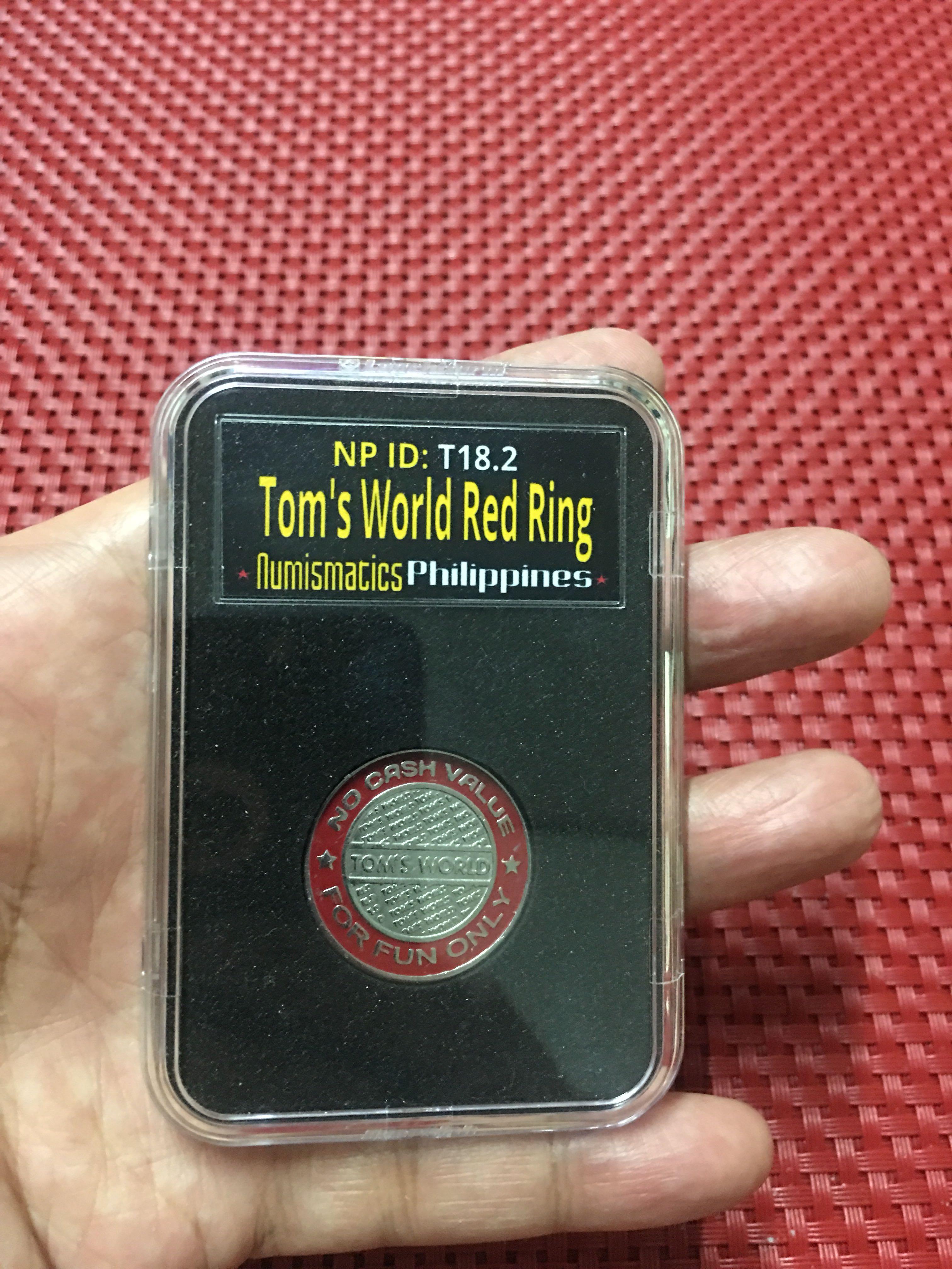 Tom's world red ring token, Hobbies & Toys, Memorabilia & Collectibles, Currency on Carousell