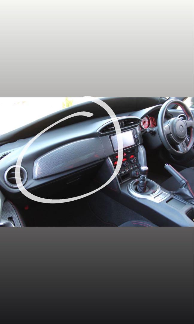Toyota 86 shop dash panel