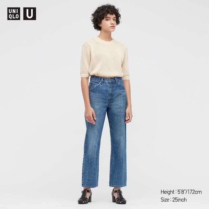 Uniqlo U Regular Fit Straight Jeans in Mid Wash, Women's Fashion, Bottoms,  Jeans \u0026 Leggings on Carousell