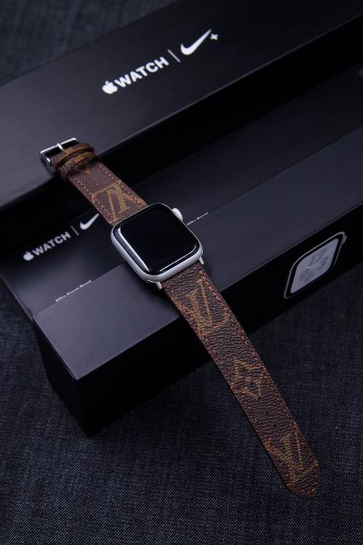 Handmade Authentic Louis Vuitton Apple Watch Band all series 8-7-6-5-4