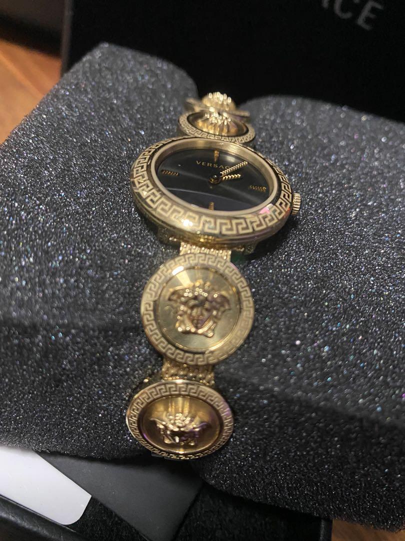 Gold medusa stud new arrivals icon bracelet watch