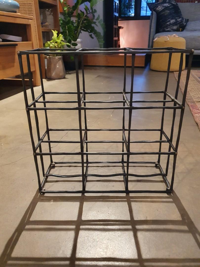 Crate & barrel wine rack shop