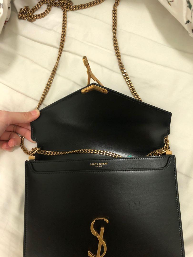 Cassandra monogram top clasp bag