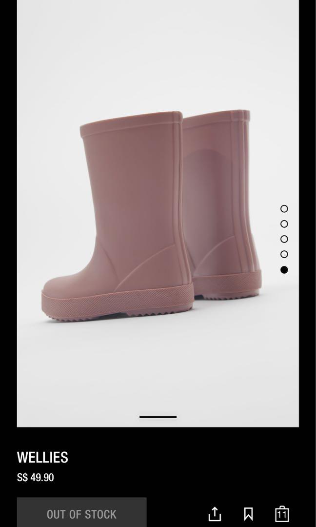 zara childrens wellies