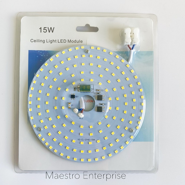15W Ceiling Light LED Module Panel Lamp Disk Board, Furniture & Home