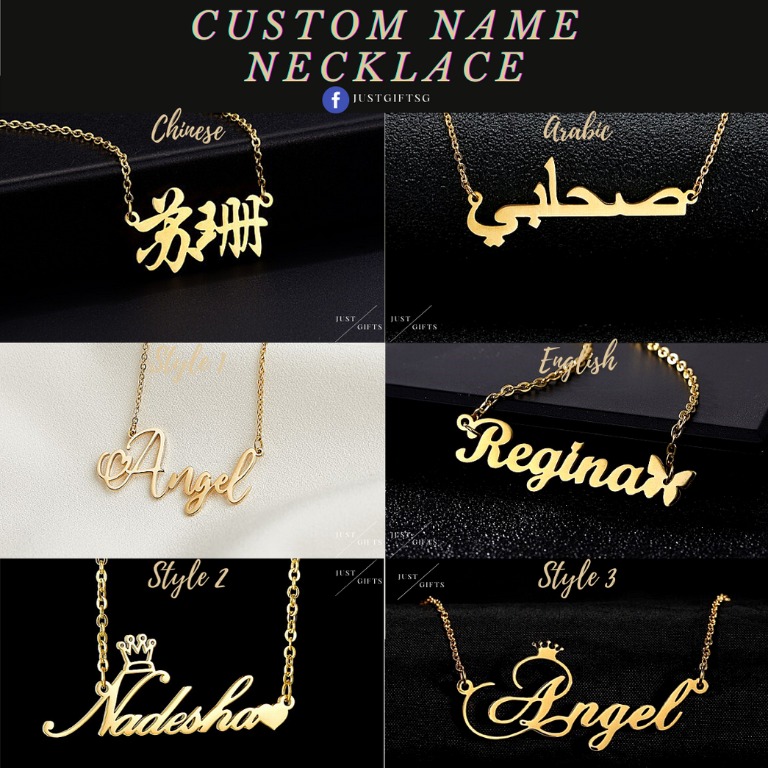 Custom Name Necklace All Languages Japanese Arab Chinese