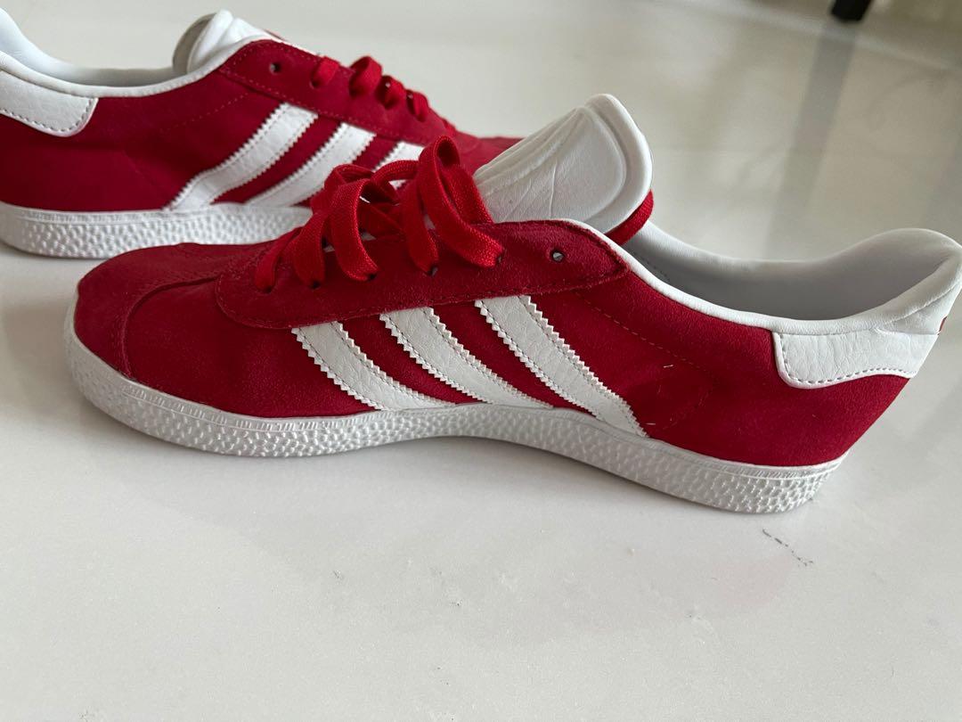 Adidas Gazelle s Red UK 4 EU 37 new