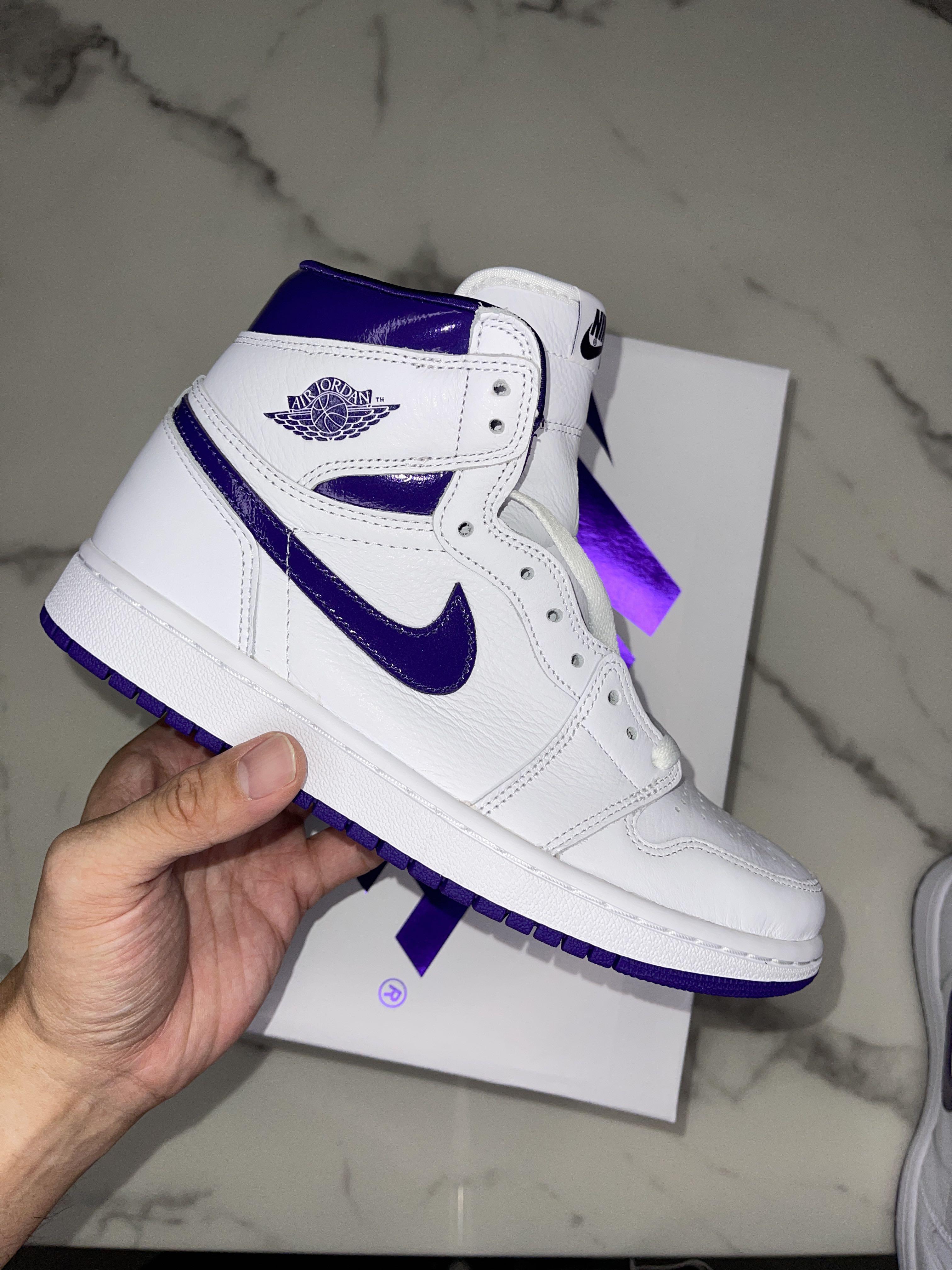 court purple jordan 1 price