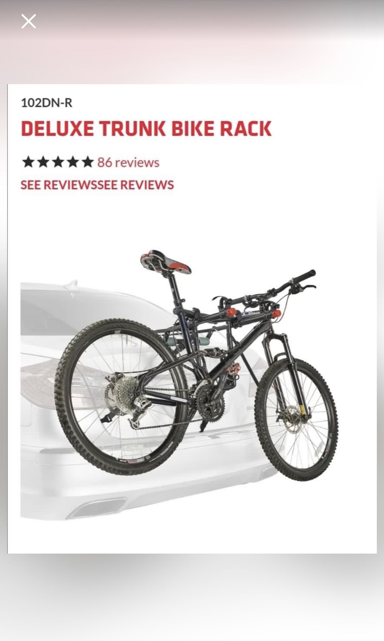 mountain bike trunk rack