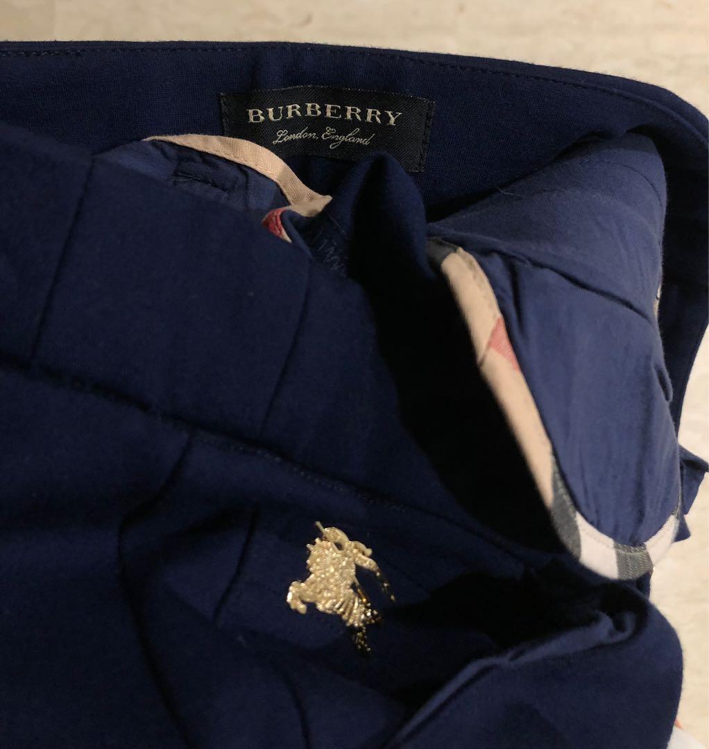 Burberry pants womens best sale blue