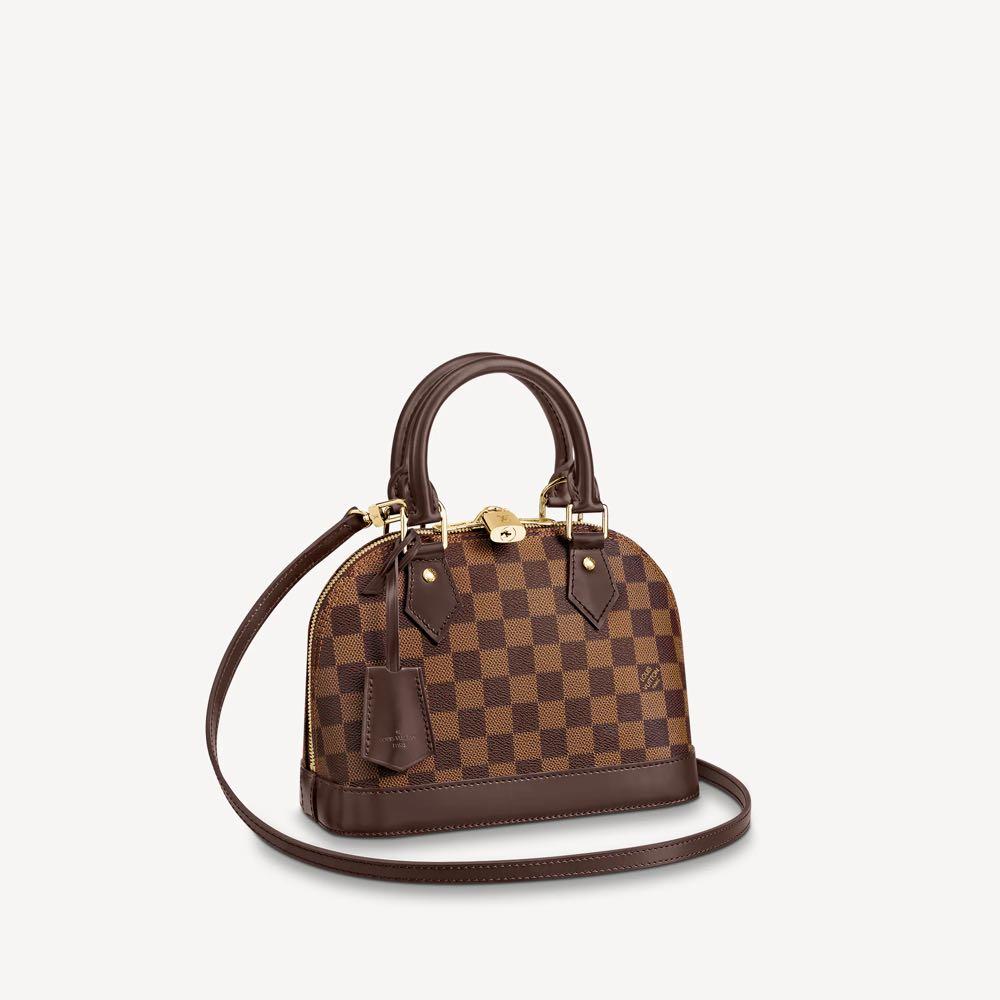 Authentic Louis Vuitton LV Alma BB Damier Ebene Canvas (Category: Luxury Bags & Wallets) located in Makati City. Submitted by cindiorella (Listing ID 1094021818, Image 1). Description: 100% guaranteed authentic Brand New Comes complete 1 piece available on-hand.