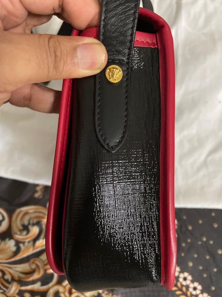 Authentic New Versace saddle flap bag, Luxury, Bags & Wallets on Carousell